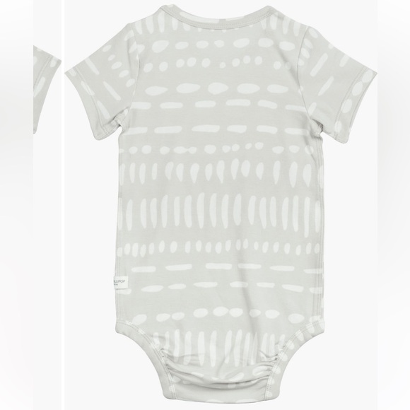 LouLou Lollipop Grey Geometric Bodysuit - Picture 2 of 4